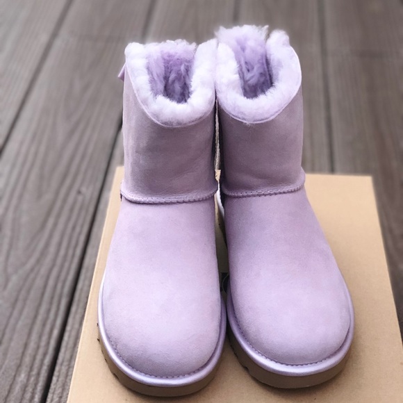 NIB UGG W Mini Bailey Bow II Metallic Wimens sz u - Picture 4 of 7